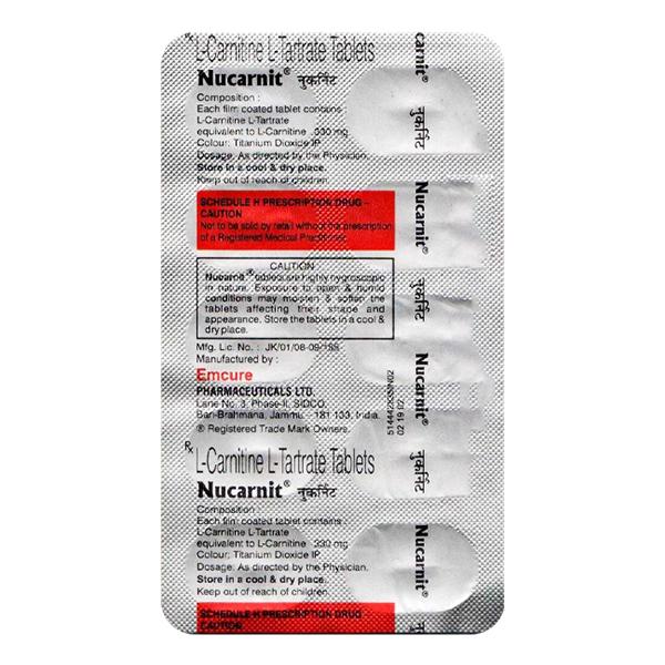 Nucarnit Tablet 10'S - Global Surgicals