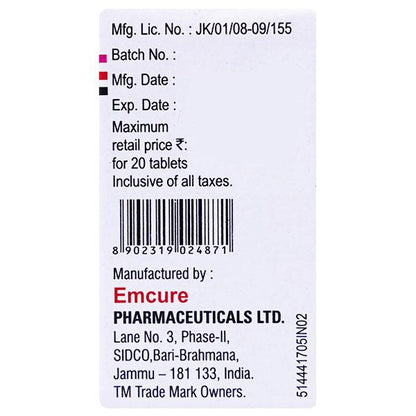 Nucoril OD Tablet 20'S - Global Surgicals