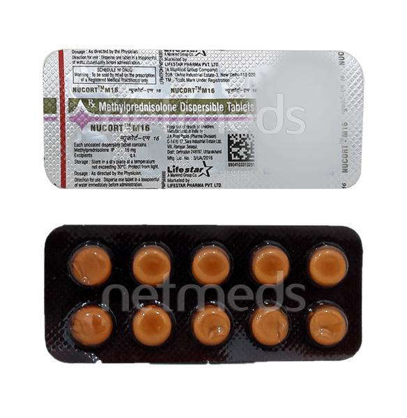 Nucort M 16mg Tablet 10'S - Global Surgicals