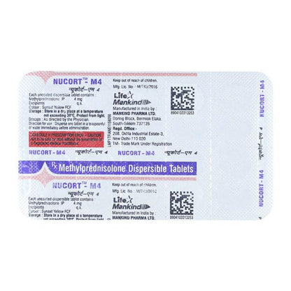 Nucort M 4mg Tablet 10'S - Global Surgicals
