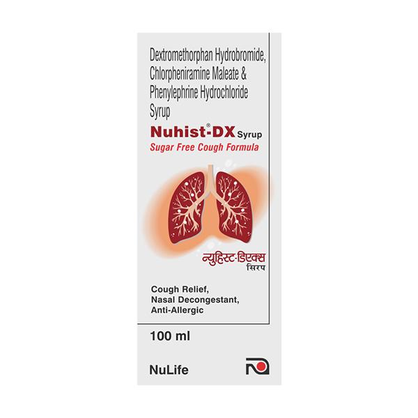 NUHIST DX SUGAR FREE Syrup 100ml - Global Surgicals