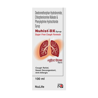 NUHIST DX SUGAR FREE Syrup 100ml - Global Surgicals