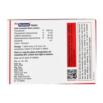 NUHIST NEW Tablet 10's - Global Surgicals
