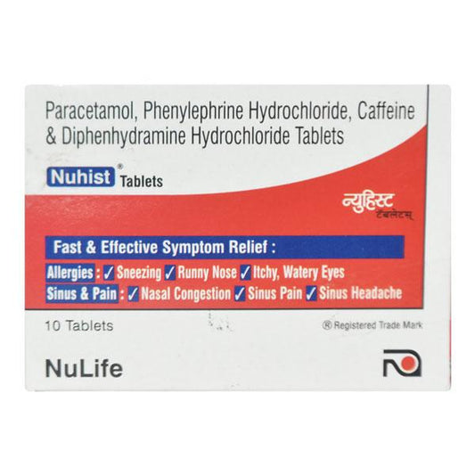 NUHIST TABLET 10'S - Global Surgicals