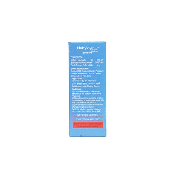 NUHYLO PLUS Eye Drops 10ml - Global Surgicals