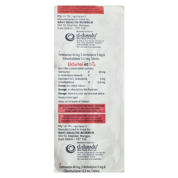 ELDOTEL TRIO 40mg Tablet 10's