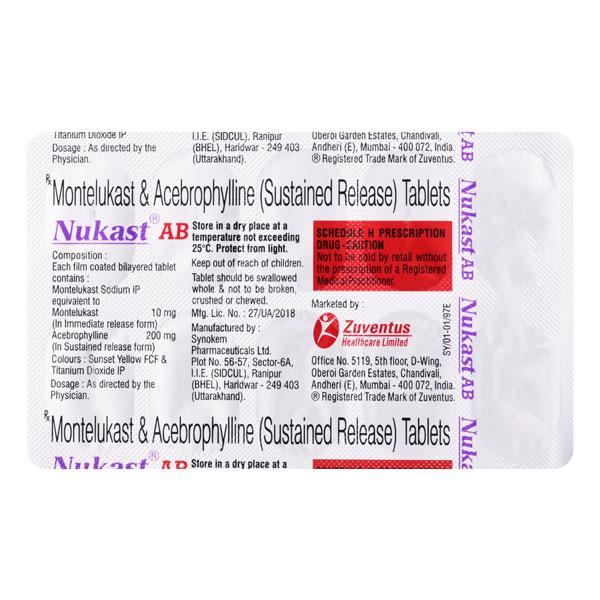NUKAST AB Tablet 10's - Global Surgicals