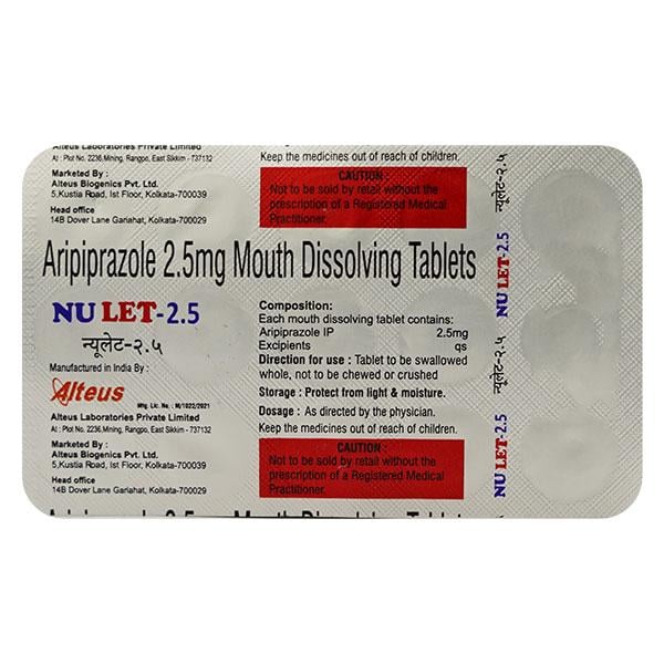 NULET 2.5 Mouth Dissolving Tablet 15's - Global Surgicals