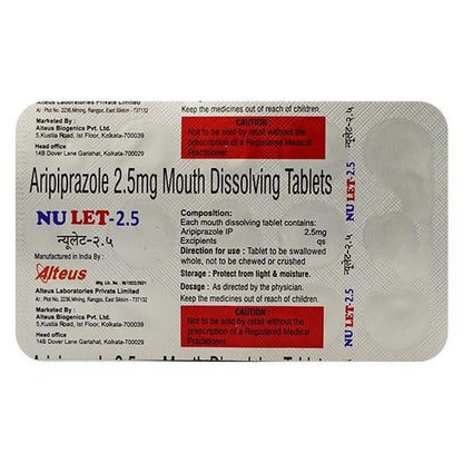 NULET 2.5 Mouth Dissolving Tablet 15's - Global Surgicals