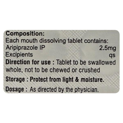 NULET 2.5 Mouth Dissolving Tablet 15's - Global Surgicals