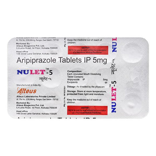 NULET 5mg Tablet 15's - Global Surgicals