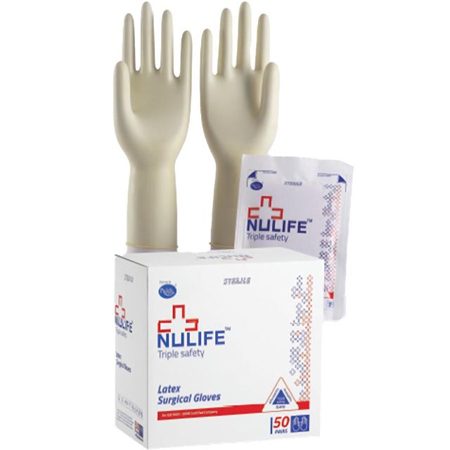 Nulife Latex Sterile Surgical Powdered Gloves - Global Surgicals