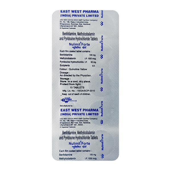 Nulimit Forte Tablet 10'S - Global Surgicals