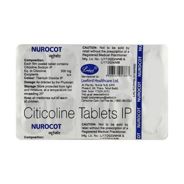 Nurocot 500mg Tablet 10'S - Global Surgicals
