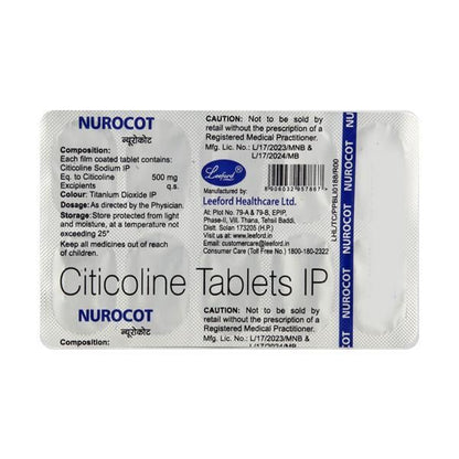 Nurocot 500mg Tablet 10'S - Global Surgicals