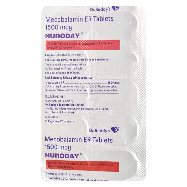 Nuroday Tablet 10'S - Global Surgicals
