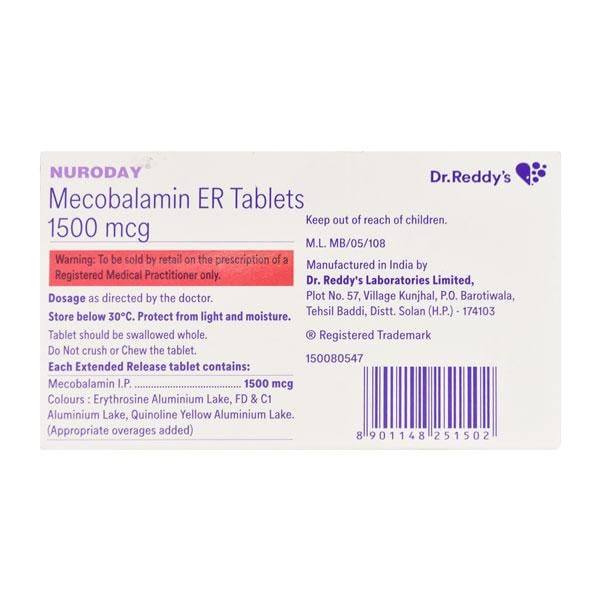 Nuroday Tablet 10'S - Global Surgicals
