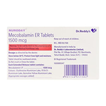 Nuroday Tablet 10'S - Global Surgicals
