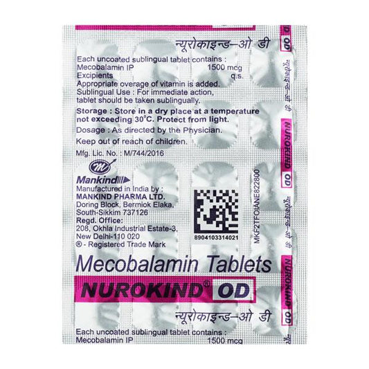 Nurokind OD Tablet 20'S - Global Surgicals