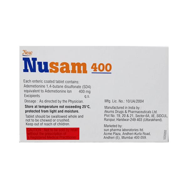 NUSAM NEW 400 Tablet 10's - Global Surgicals