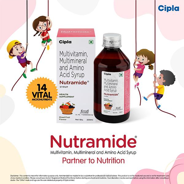 Nutramide Mixed Fruit Flavour Syrup 200ml - Global Surgicals