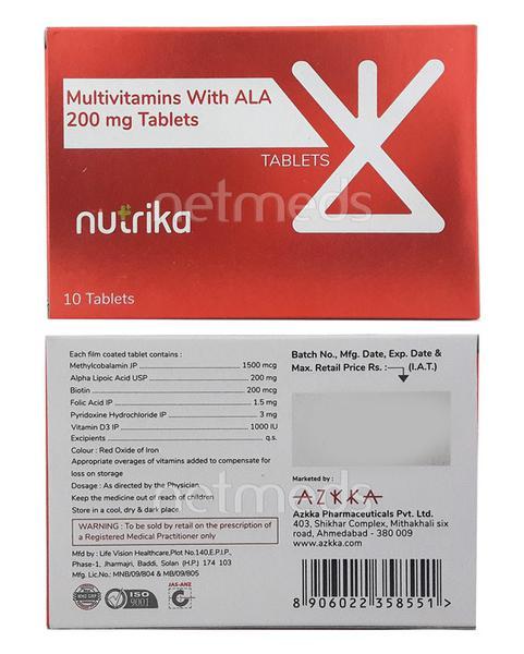 Nutrika Tablet 10'S - Global Surgicals