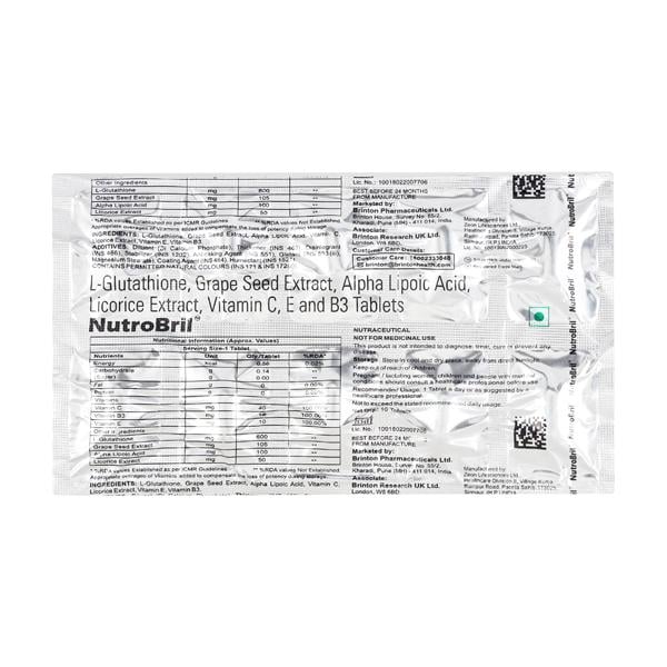 Nutrobril Tablet 10's - Global Surgicals