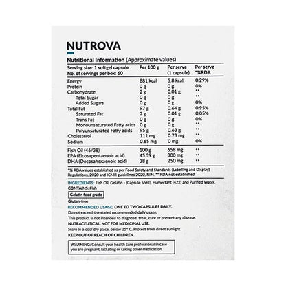 NUTROVA FISH OIL 84 Softgel 4X15's - Global Surgicals
