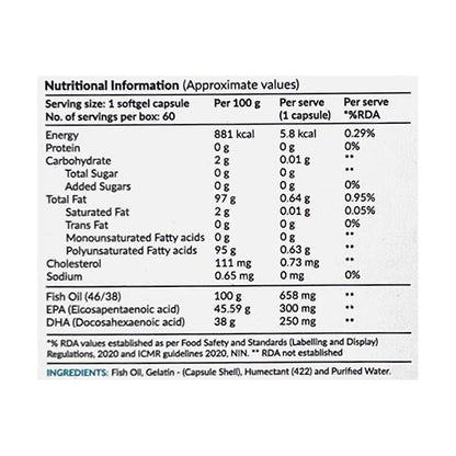 NUTROVA FISH OIL 84 Softgel 4X15's - Global Surgicals