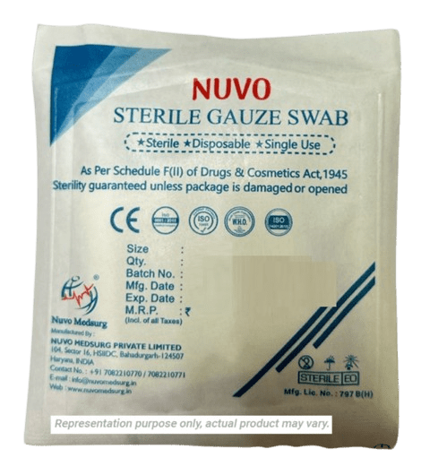 Nuvo Medsurg Sterile Gauze Swab - Global Surgicals