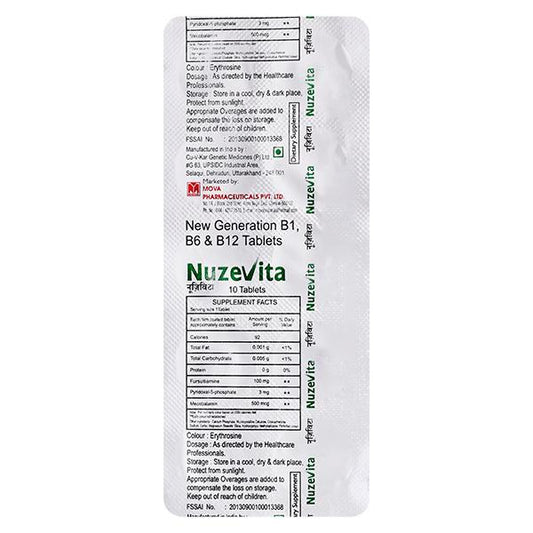 Nuzevita Tablet 10'S - Global Surgicals