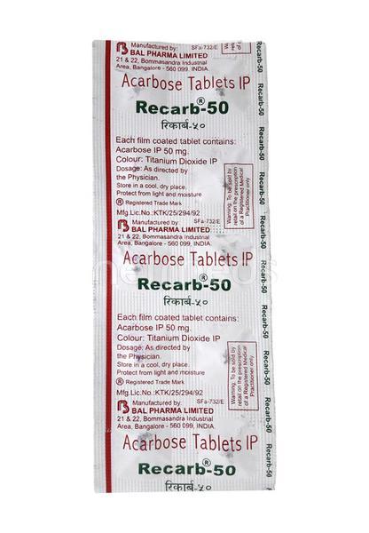 Recarb 50mg Tablet 10'S