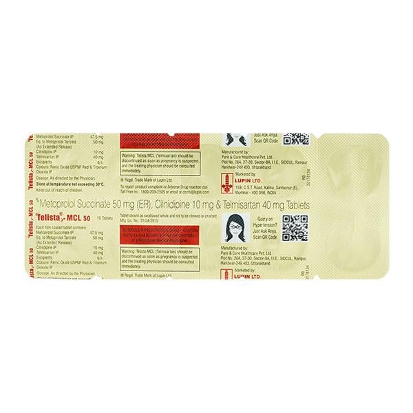 TELISTA MCL 50 Tablet 10's