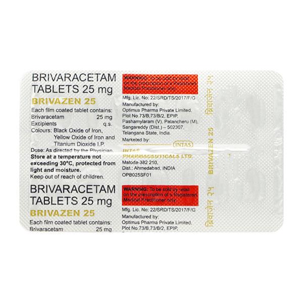 BRIVAZEN 25 Tablet 10's