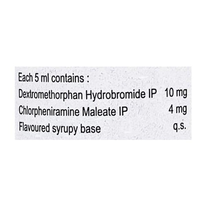 Aerodil DX Sugar Free Raspberry Flavour Dry Cough Syrup 100ml