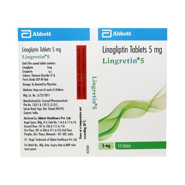 LINGRETIN 5 Tablet 10's
