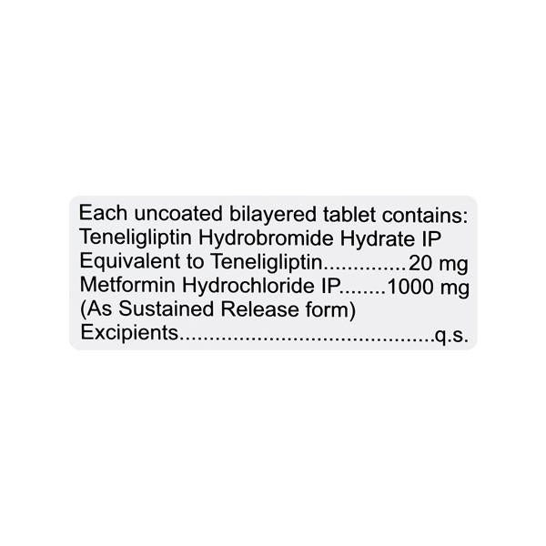 Tegliptin M 1000Mg Tablet 15's