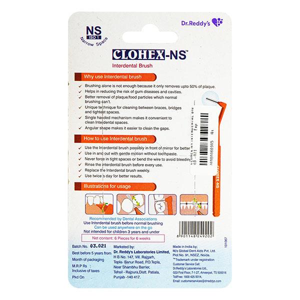 CLOHEX NS INTERDENTAL Brush 6's