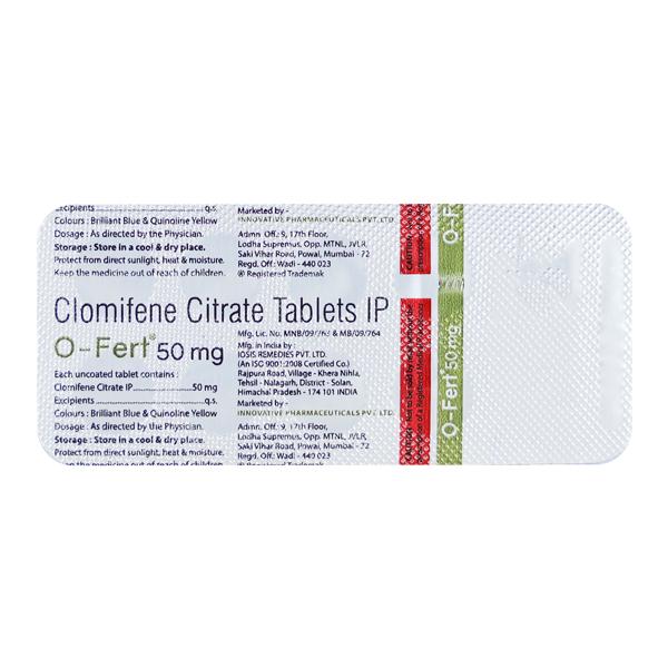 O FERT 50 mg Tablet 10's - Global Surgicals