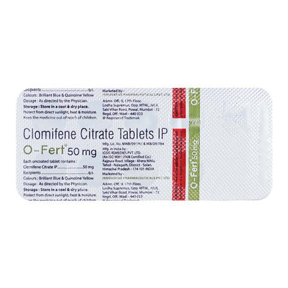 O FERT 50 mg Tablet 10's - Global Surgicals