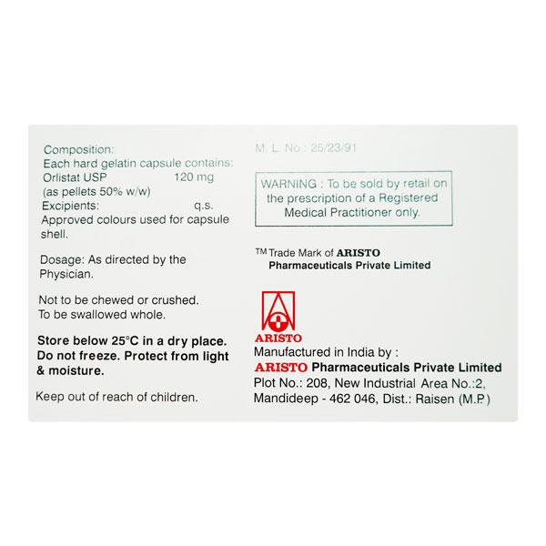 O Stat 120mg Capsule 10'S - Global Surgicals