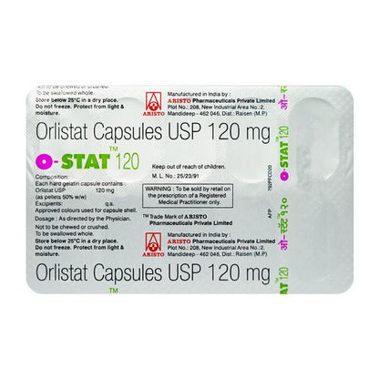 O Stat 120mg Capsule 10'S - Global Surgicals