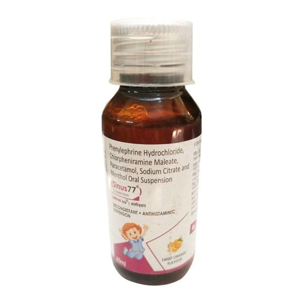 SINUS 77 SWEET ORANGE FLAVOUR Suspension 60ml