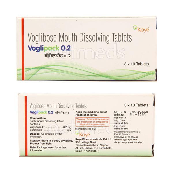Voglipack 0.2mg Tablet 30'S
