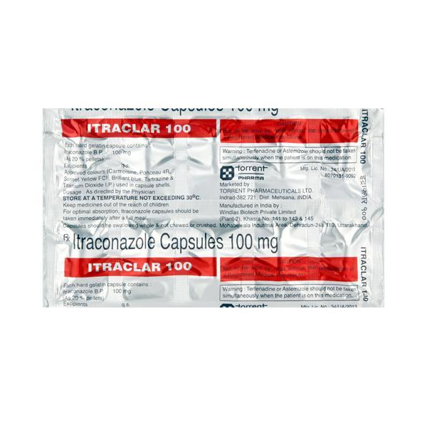 Itraclar 100mg Capsule 10'S