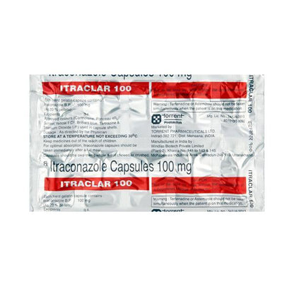 Itraclar 100mg Capsule 10'S