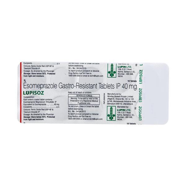 Lupisoz 40mg Tablet 10'S