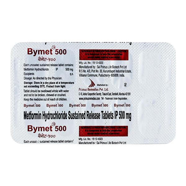 Bymet 500mg Tablet 10'S