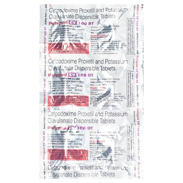 Polypod CV DT 100mg Tablet 6'S