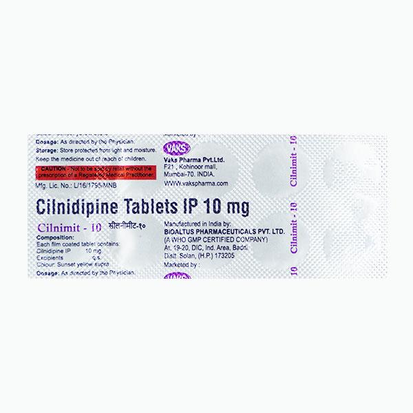 CILNIMIT 10 Tablet 10's